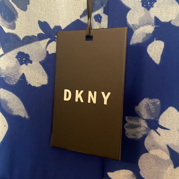 DKNY size 4 summer flowy mid calf dress - Picture 4 of 5